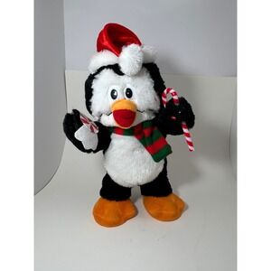Vintage Gemmy dancing singing penguin Christmas plush
